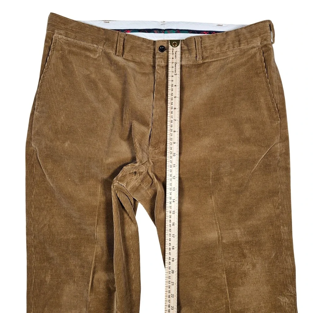 Polo Ralph Lauren Men's 40T-36 Brown Pants Corduroy Classic Trousers Y2k VTG